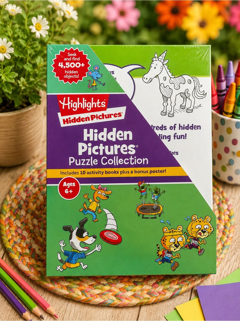 Hidden Pictures 10 Book Puzzle Collection -Ages 6+